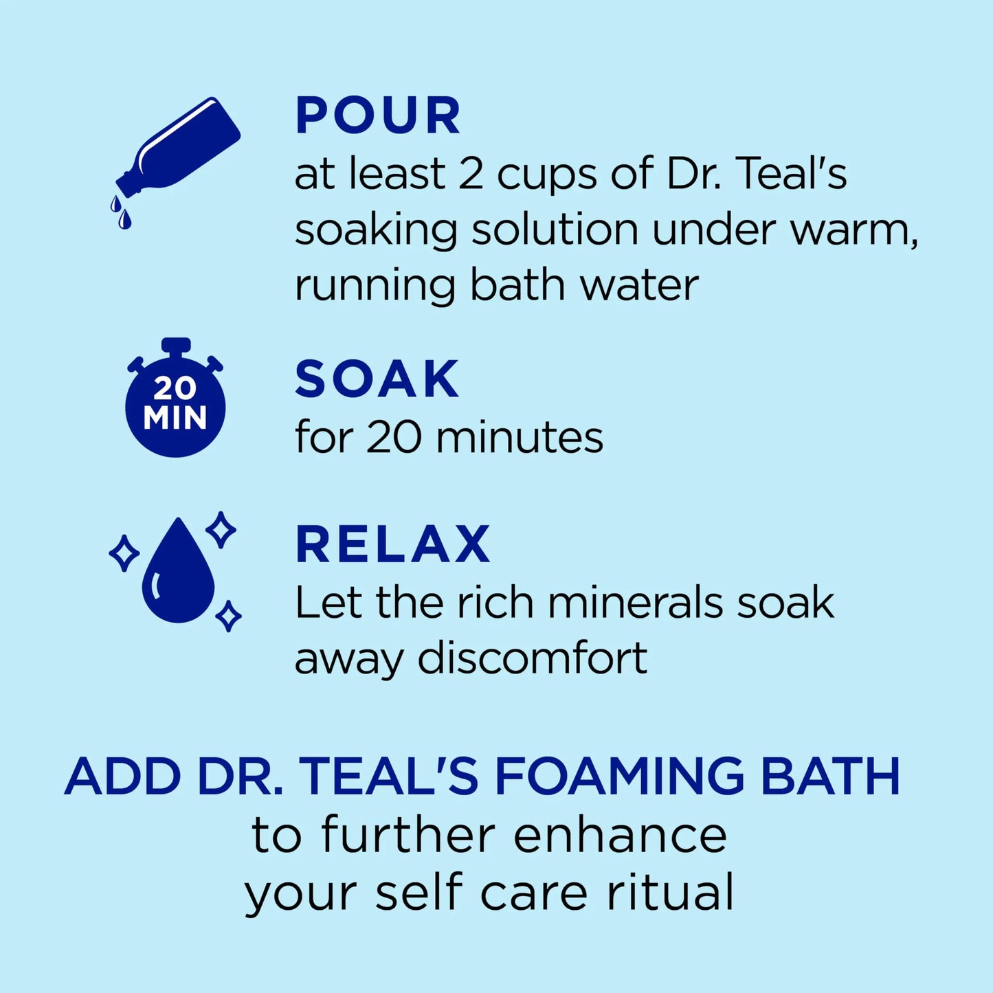 Dr Teal's Epsom Salt Magnesium Soak, Restorative Minerals with Magnesium, Potassium & Zinc, 3 lbs Mint 3 Pound (Pack of 1)