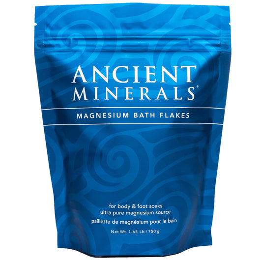 Ancient Minerals Magnesium Bath Flakes of Pure Genuine Zechstein Chloride - Resealable Magnesium Supplement Bag That Will Outperform Leading Epsom Salts 1.65 lbs Unscented 1.65 Pound (Pack of 1)